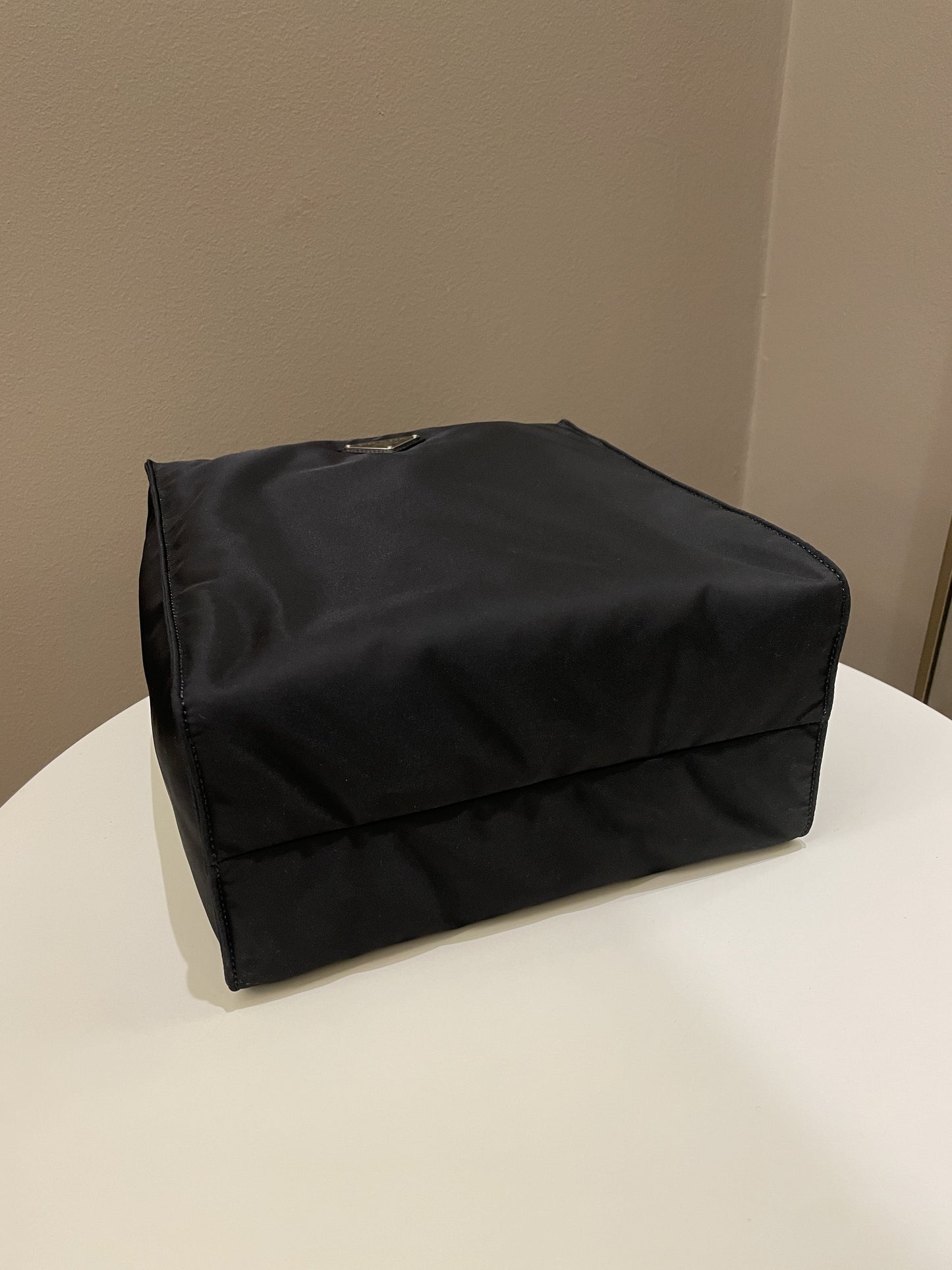Prada Padded Two Way Shopper Tote Black Nylon