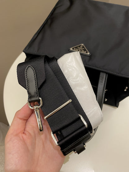 Prada Padded Two Way Shopper Tote Black Nylon