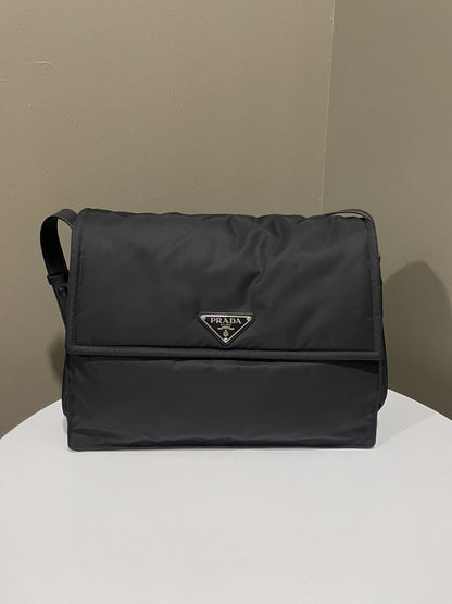 Prada Padded Pattina Bag Black Nylon