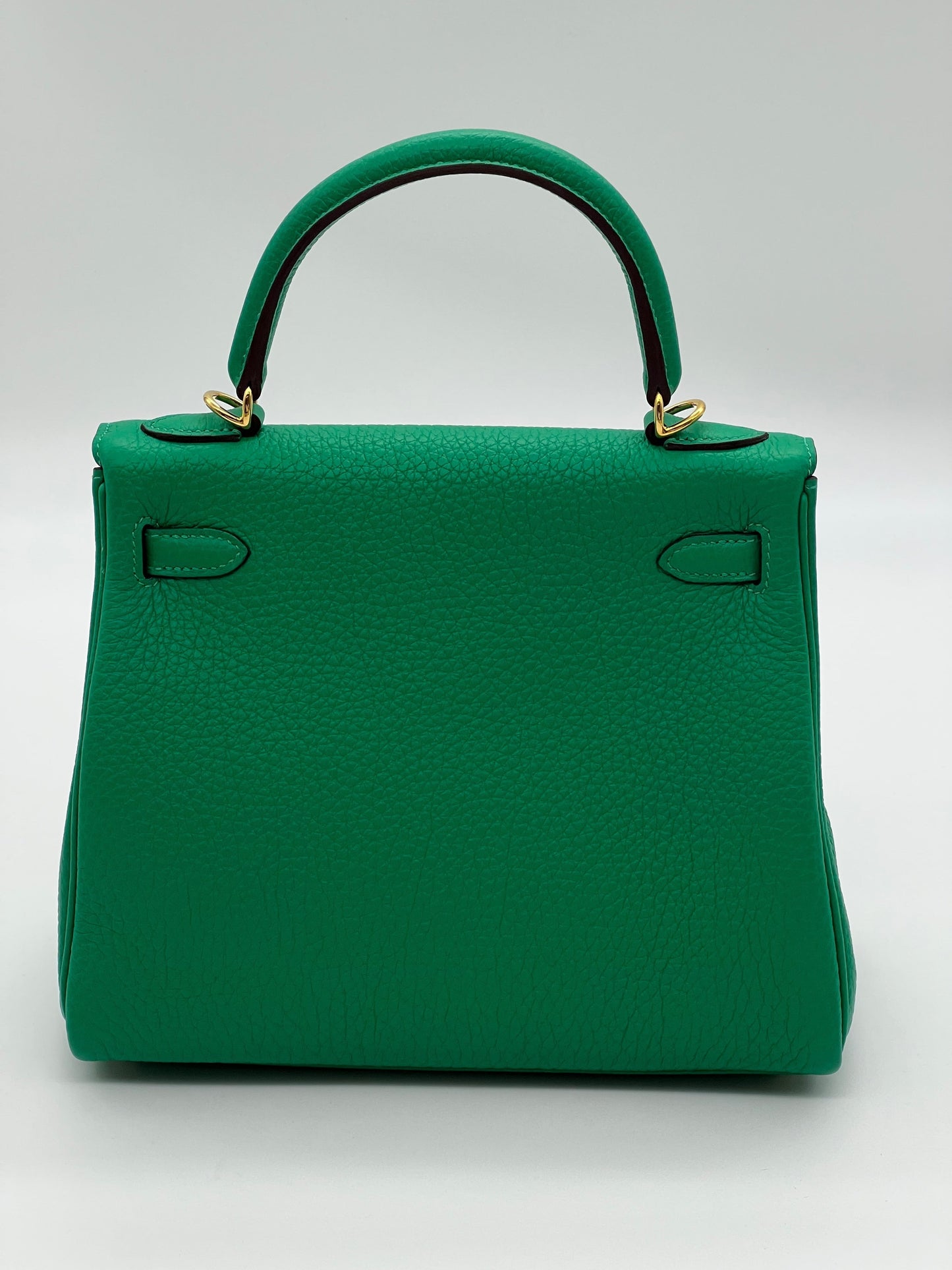 Hermes Kelly 25 Retourne Veau Togo Perso Menthe