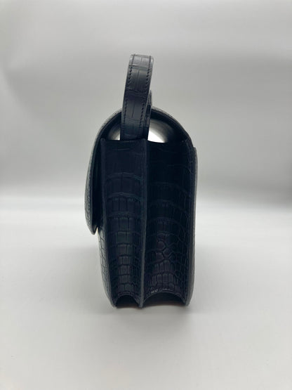 Hermes Constance 24 Matte Black Alligator Ombre Lizard Marquette Palladium Hardware