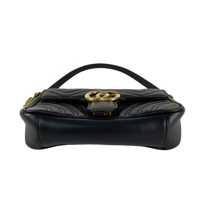 ITEM 29 - Gucci Marmont Matelasse Mini Black Crossbody Bag