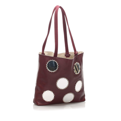 Prada Leather Mirror Tote  (SHG-10603)