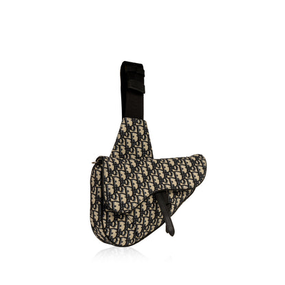 Christian Dior Mens Saddle Bag - Oblique Canvas