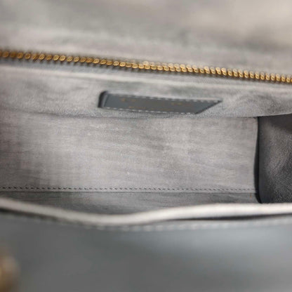 Pre-owned Certified Dior MyABC Dior Small Sky Blue Lambskin Golden Hardware and Blue Charms, Full Set