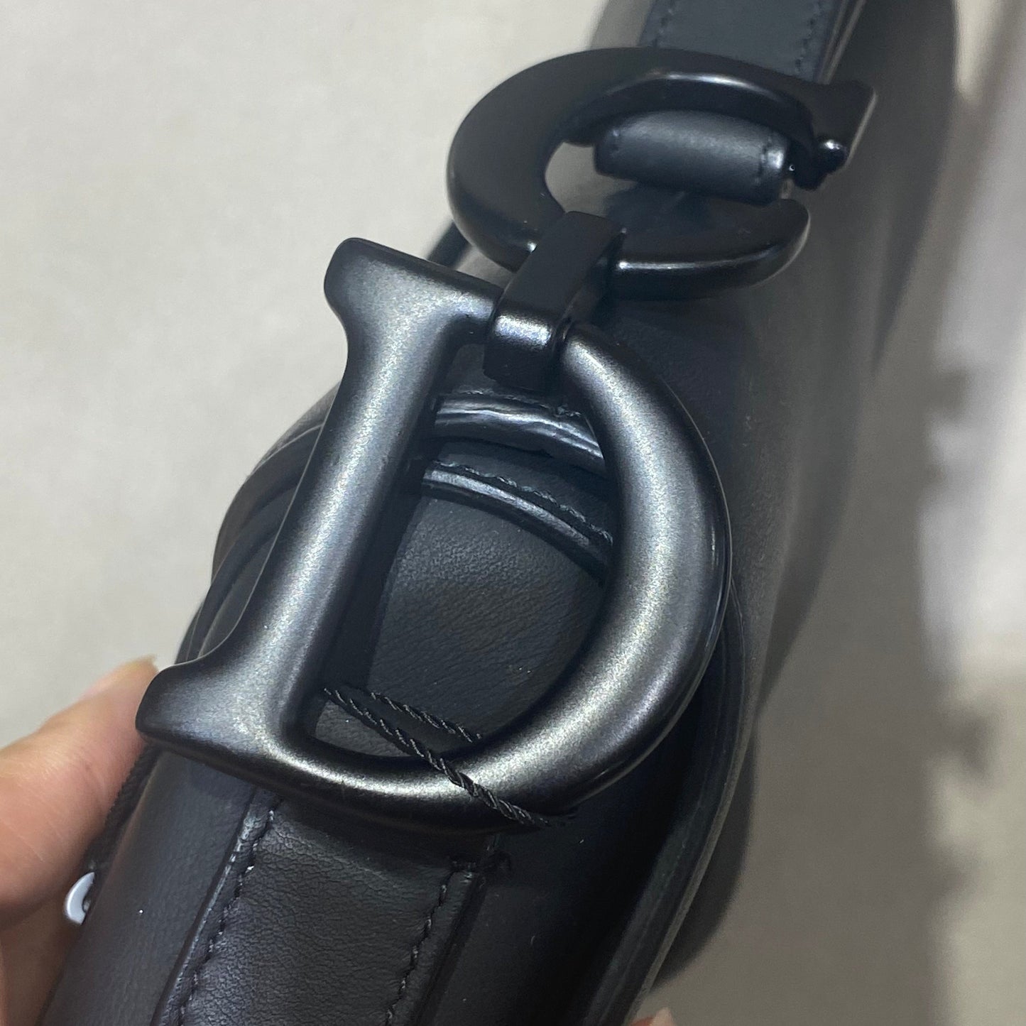 Pre-owned Certified Dior Saddle Medium So Black Matte Calfskin, 2022, w/ dust bag