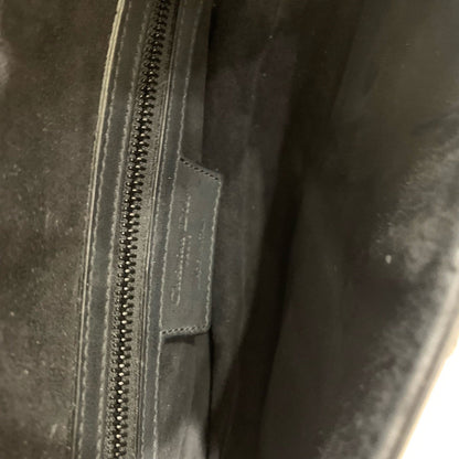 Pre-owned Certified Dior Saddle Medium So Black Matte Calfskin, 2022, w/ dust bag