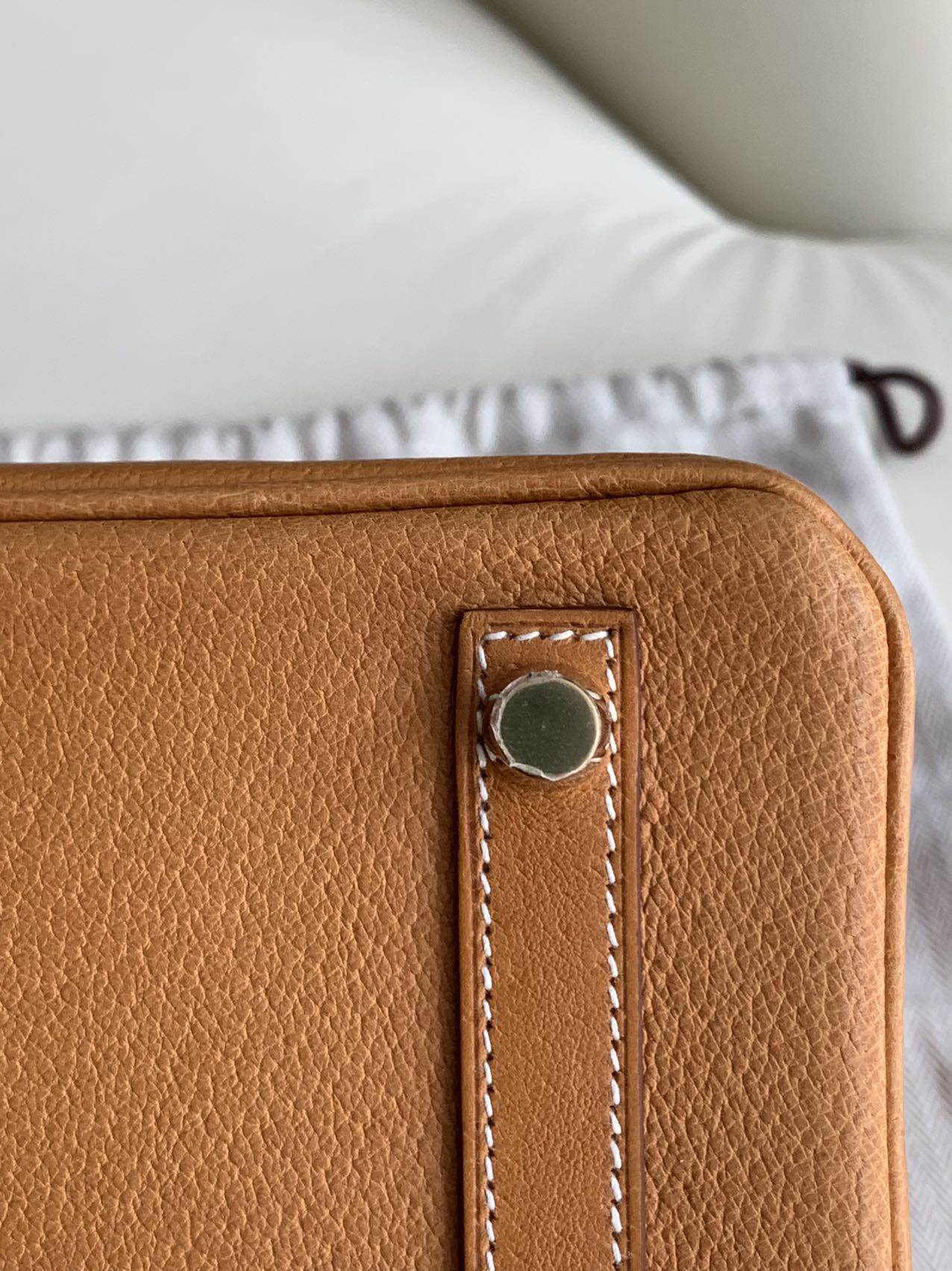 Pre-owned Certified Hermes Birkin 25 in 1H Toffee Peau Porc Pigskin with Golden Hardware, 2022, w/ Full Set