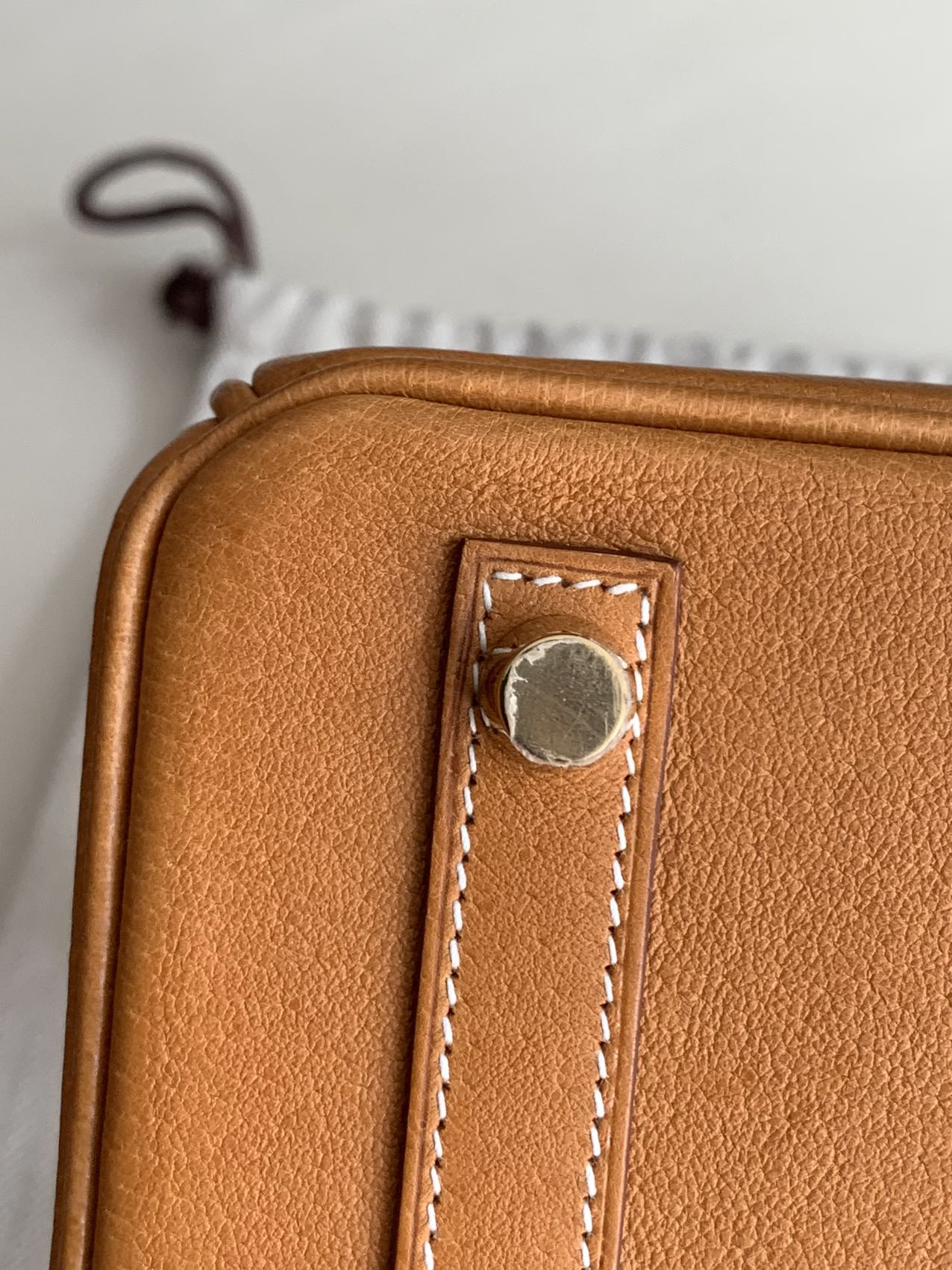 Pre-owned Certified Hermes Birkin 25 in 1H Toffee Peau Porc Pigskin with Golden Hardware, 2022, w/ Full Set