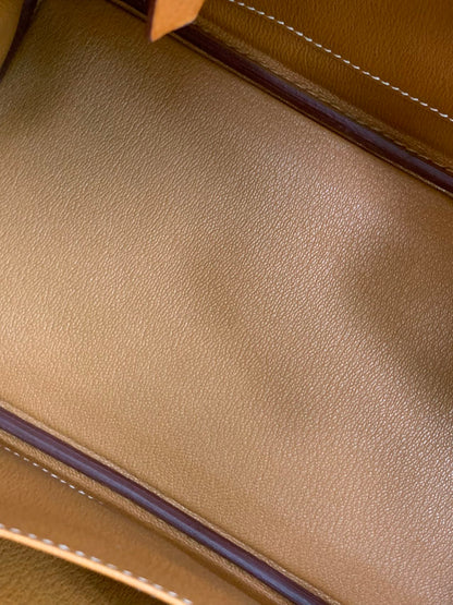 Pre-owned Certified Hermes Birkin 25 in 1H Toffee Peau Porc Pigskin with Golden Hardware, 2022, w/ Full Set