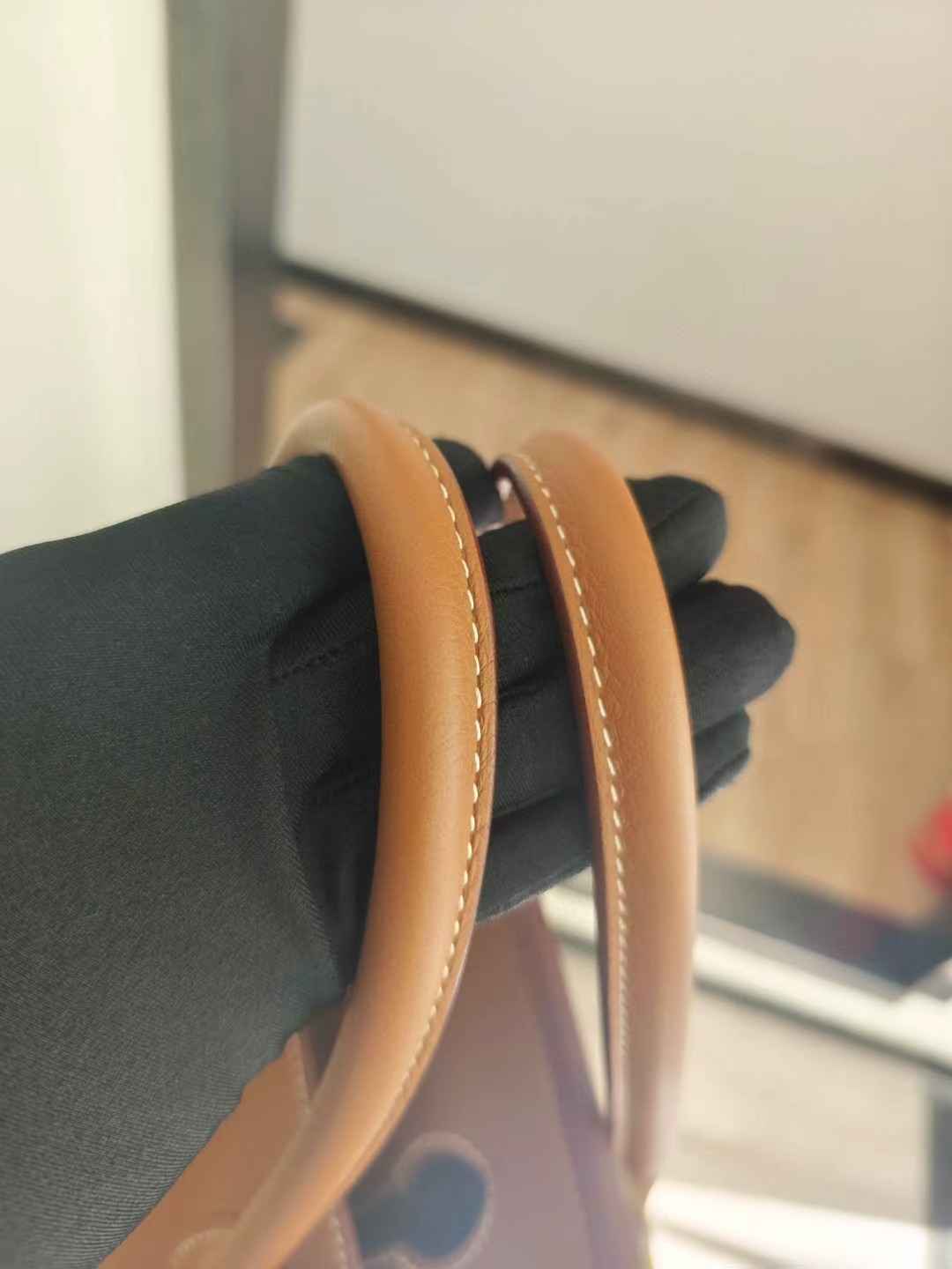 Pre-owned Certified Hermes Birkin 35 Golden Brown Togo with Golden Hardware, 2013 (Q), w/ lock&key, dust bag