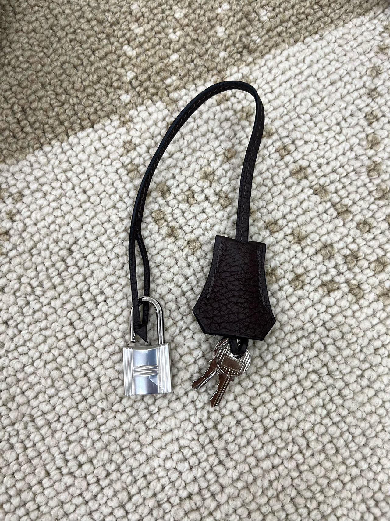 Pre-owned Certified Hermes Birkin 35 in Ebene Togo Leather with Silver Hardware, 2019, w/ full set