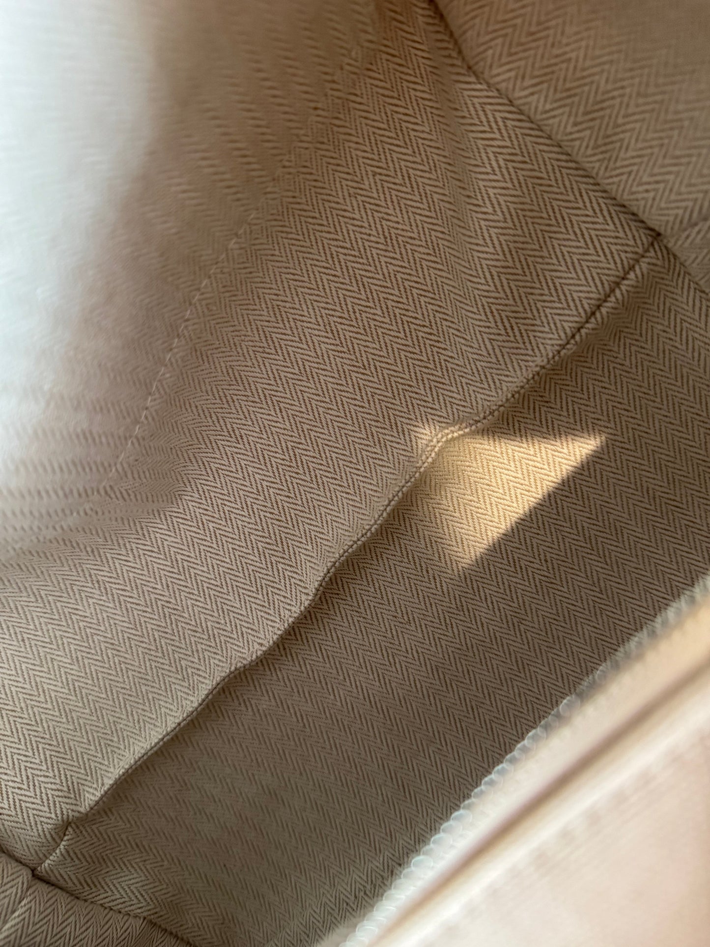 Pre-owned Certified Hermes Bride a Brac Pouch GM Canvas Oatmeal Color, Not Used