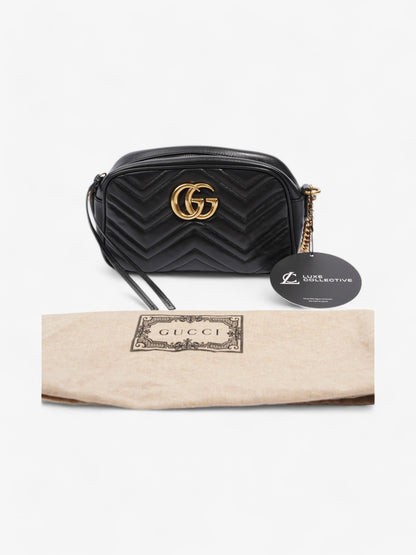 Gucci GG Marmont Black Matelasse Leather Small