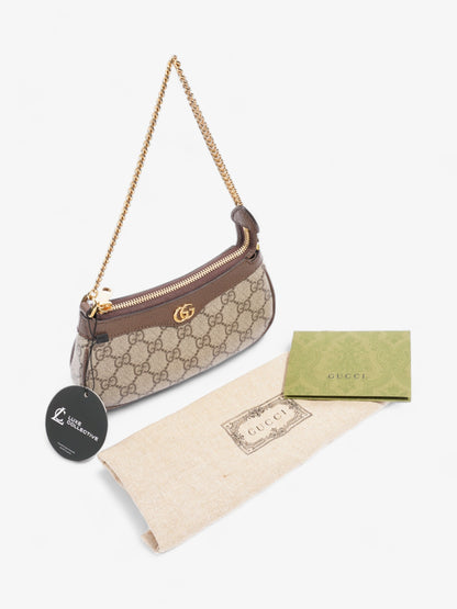 Gucci Ophidia Beige / Ebony Coated Canvas Mini