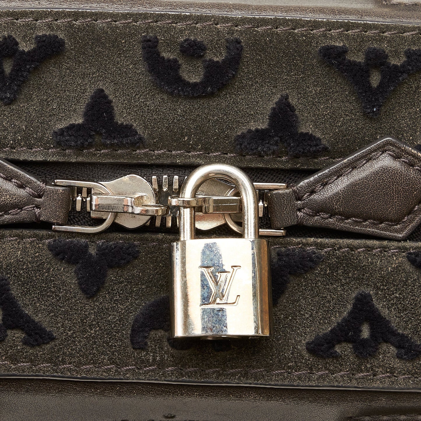 LOUIS VUITTON Monogram Tuffetage Deauville Cube Handbag
