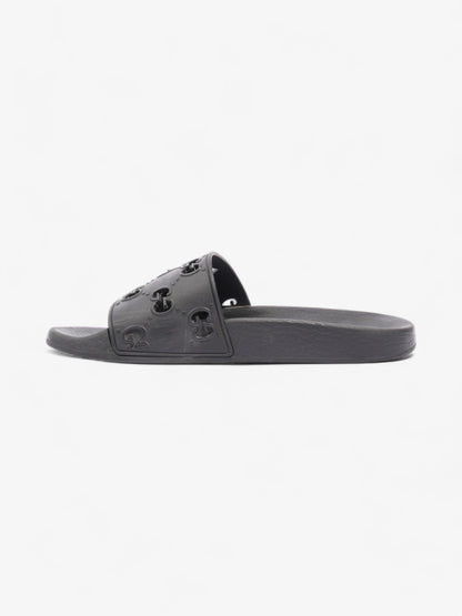 Gucci GG Slides Black Rubber EU 37 UK 4