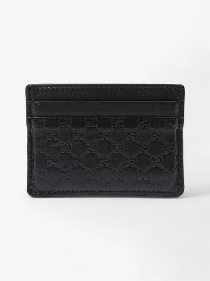 Gucci Microguccissima Card Holder Black Leather