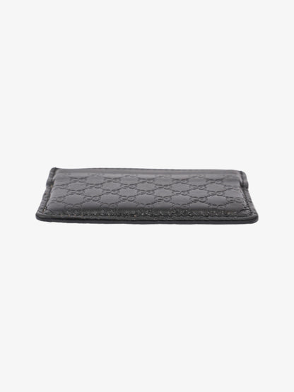 Gucci Microguccissima Card Holder Black Leather