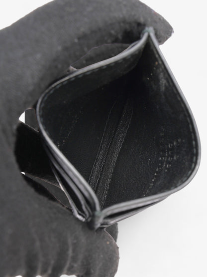 Gucci Microguccissima Card Holder Black Leather