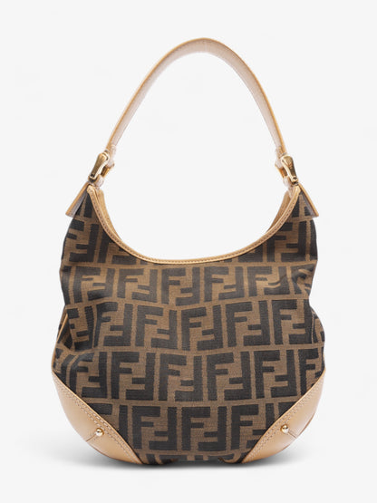 Fendi Zucca Tobacco Hobo Brown  Canvas