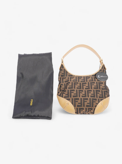 Fendi Zucca Tobacco Hobo Brown  Canvas