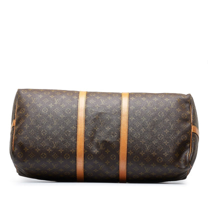 LOUIS VUITTON Monogram Keepall Bandouliere 60 Travel Bag
