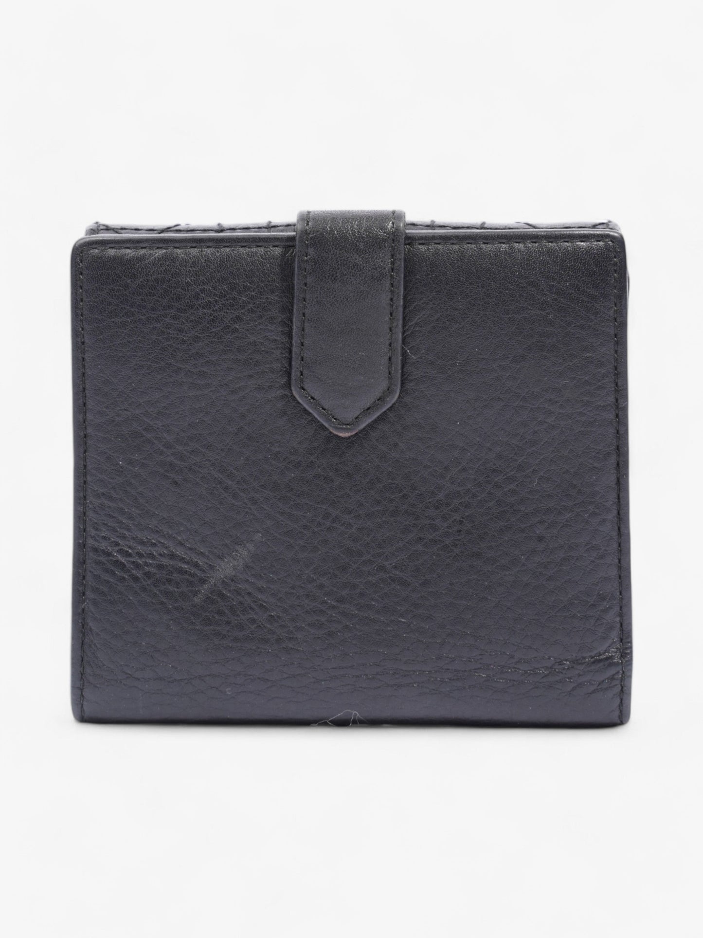 Christian Dior D Charm Purse Black Leather