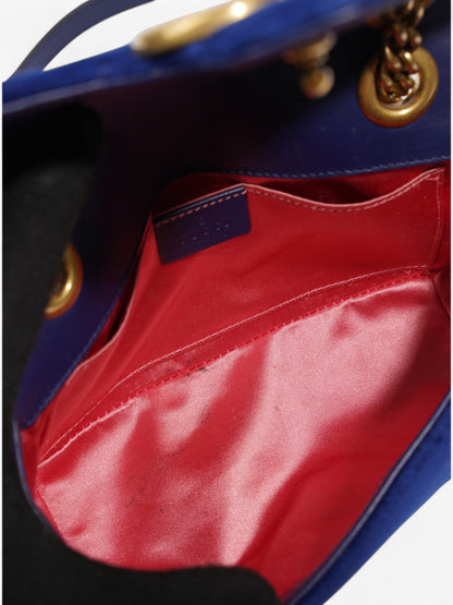 Gucci GG Marmont Blue Velvet Mini