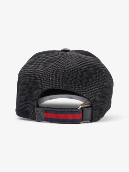 Gucci Kingsnake Print Cap Black GG Supreme / Red Snake Coated Canvas Medium