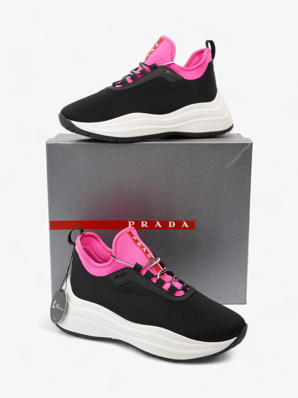 Prada America's Cup Black / Pink Neoprene EU 37.5 UK 4.5