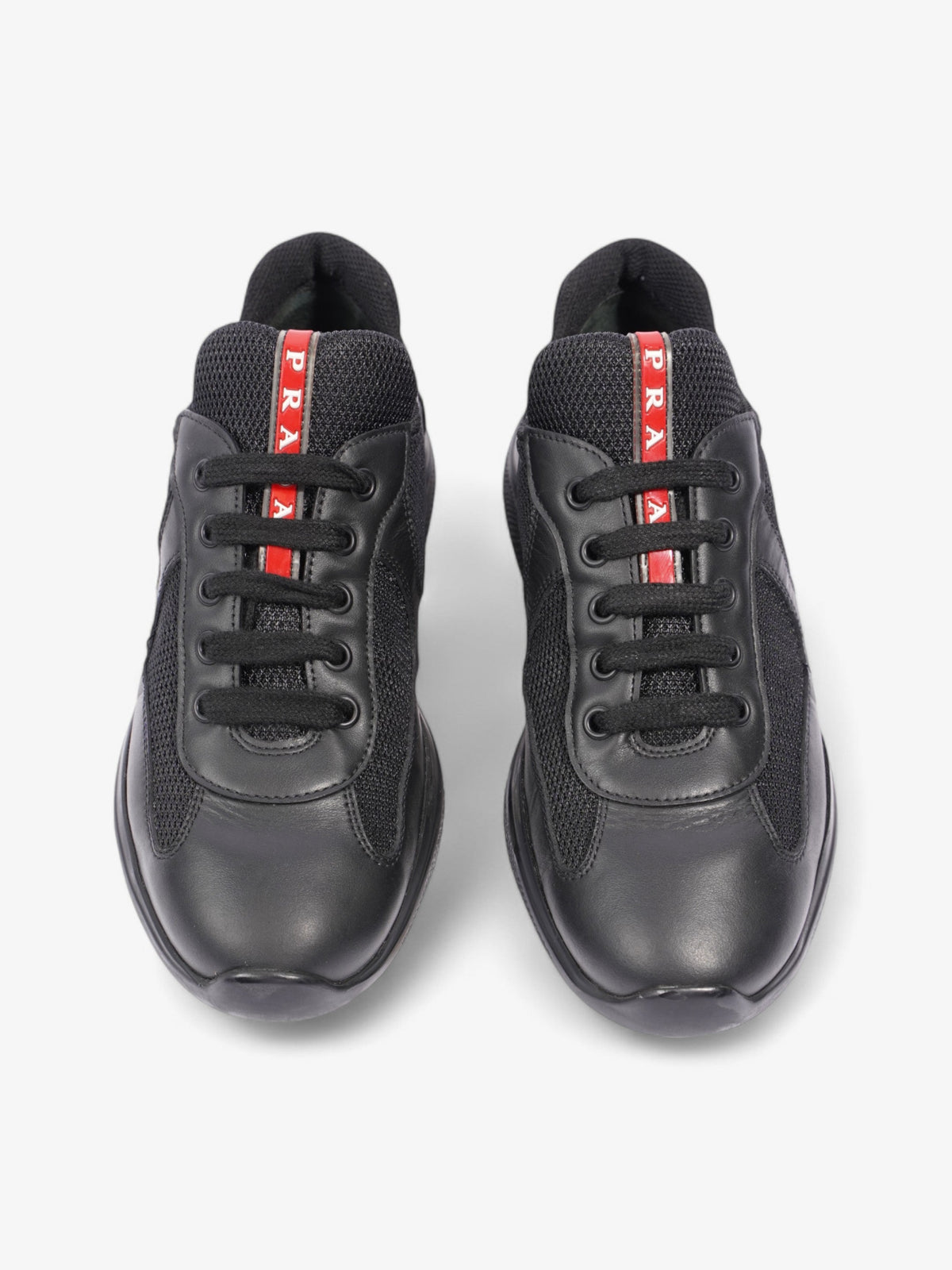 Prada America Cup Black / Red Leather EU 38 UK 5