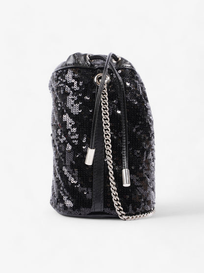 Gucci GG Marmont Bucket Bag Black Sequin