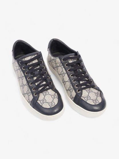 Gucci Brooklyn GG Supreme Beige / Navy Coated Canvas EU 37 UK 4