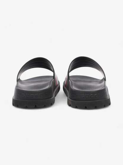 Gucci Pursuit Trek Slides Black / Green / Red Rubber EU 41 UK 7