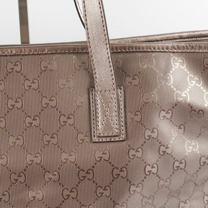 Gucci Silver/Grey Monogram Tote
