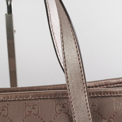 Gucci Silver/Grey Monogram Tote