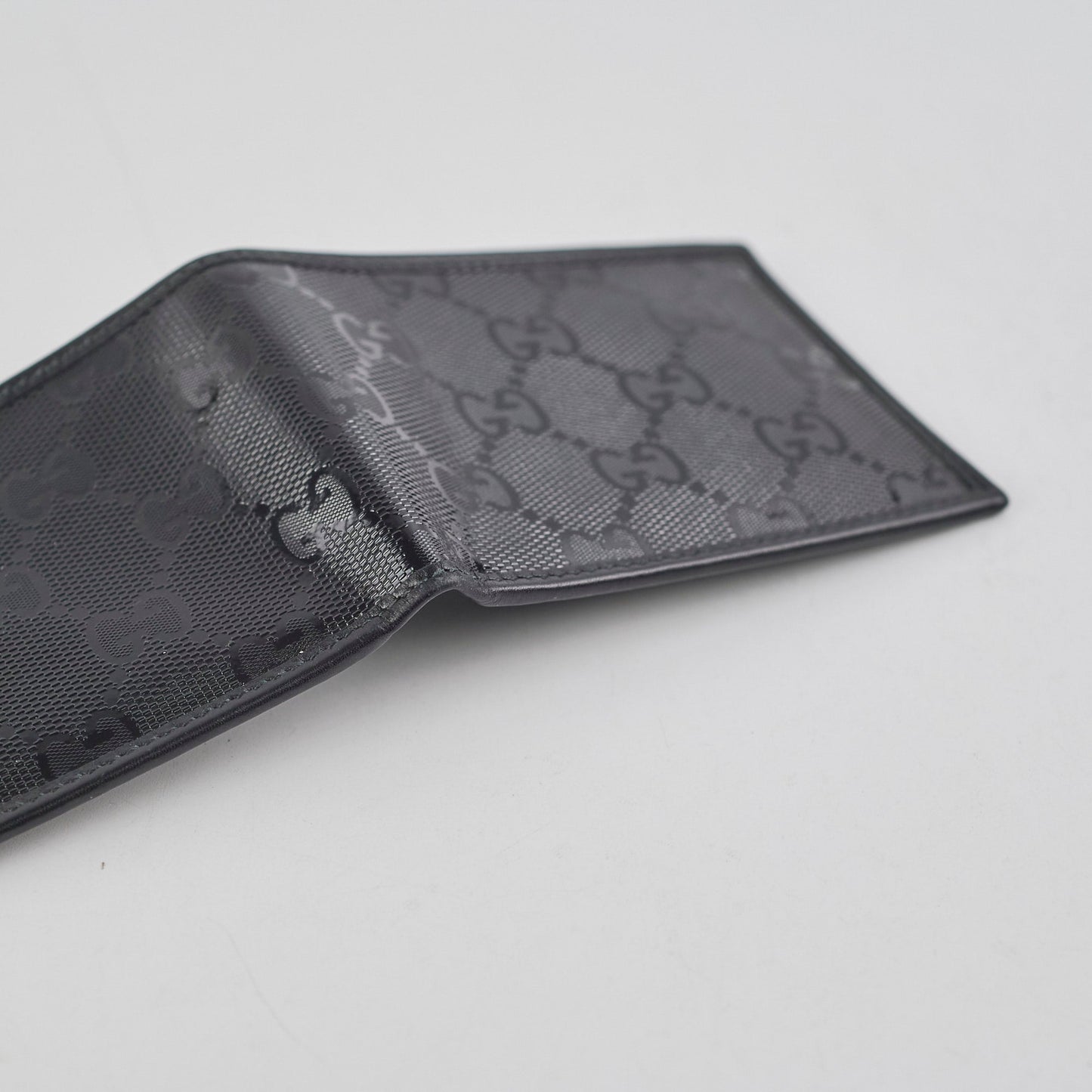 Gucci Mens Black Monogram Wallet