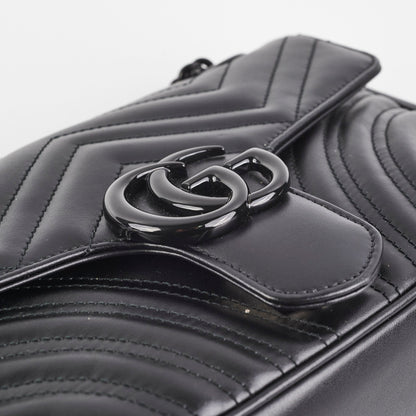 Gucci Marmont Small Black Shoulder Bag