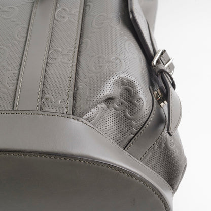 Gucci Monogram Grey Backpack