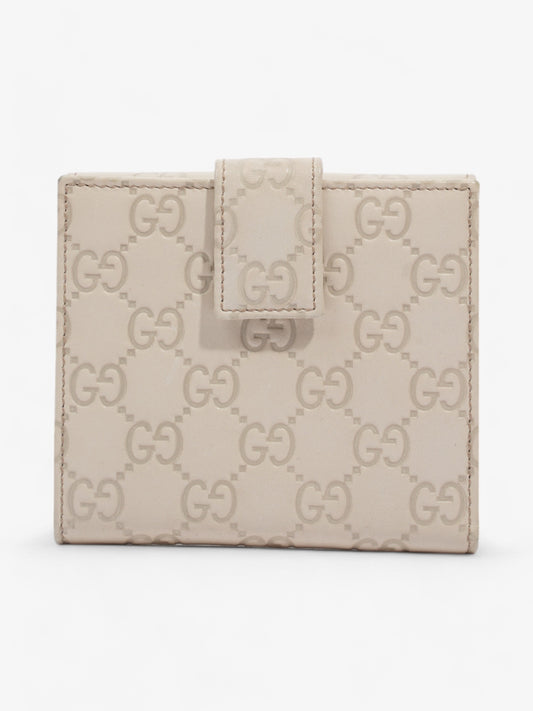 Gucci French Flap Wallet Mystic White Calfskin Leather