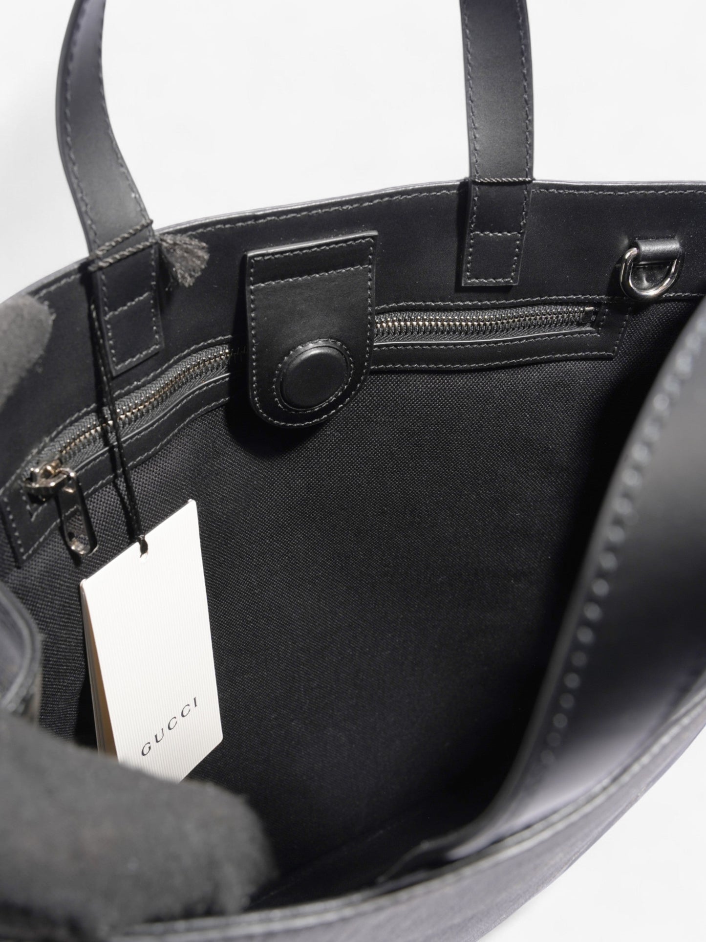 Gucci Bestiary Tote in Tiger Black Coated Canvas