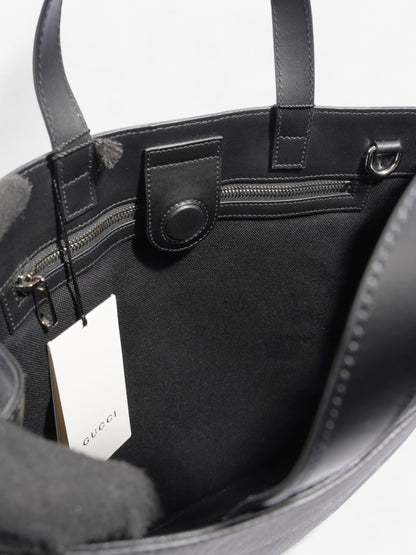 Gucci Bestiary Tote in Tiger Black Coated Canvas