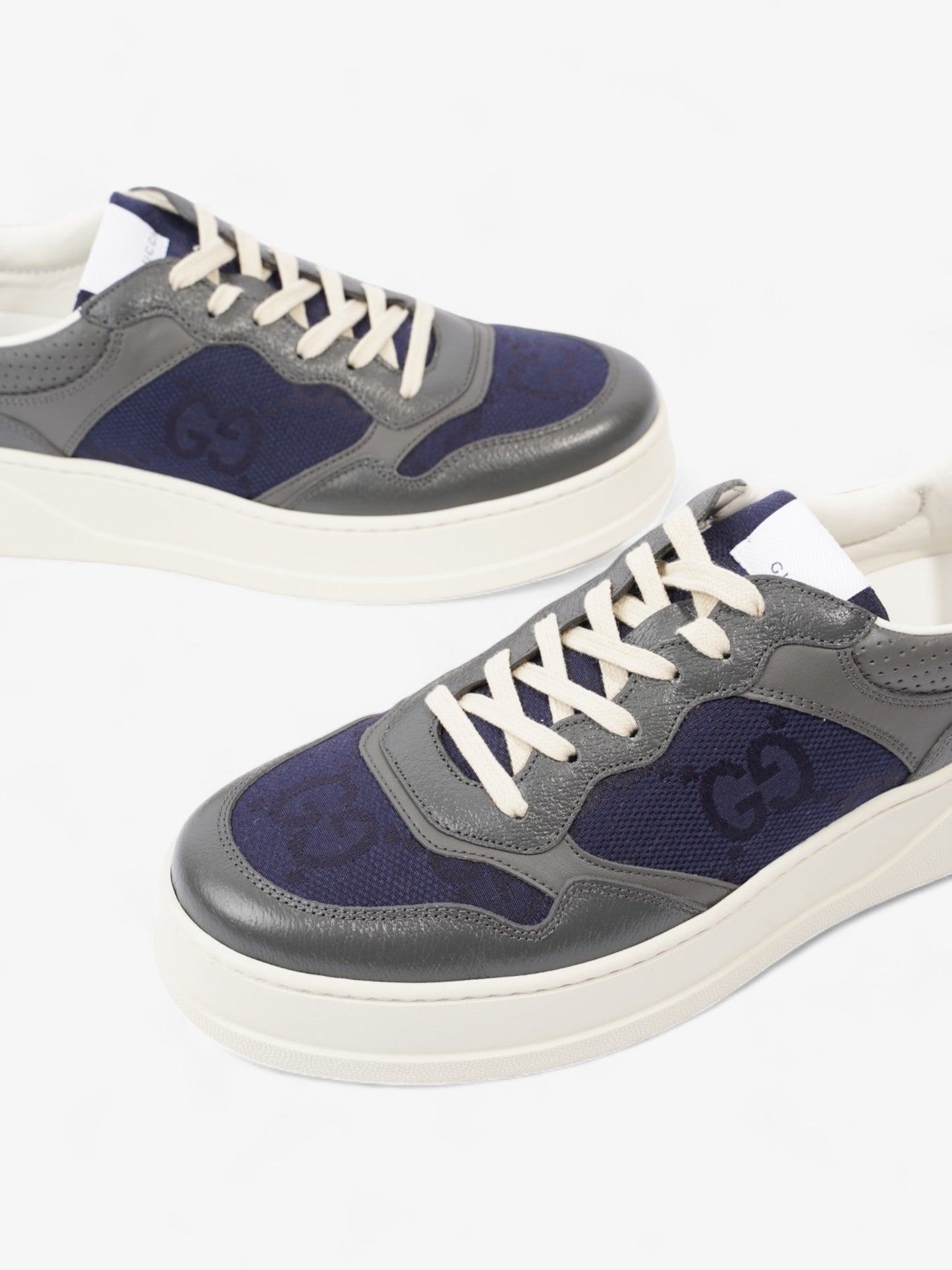 Gucci GG Trainer Navy / Grey / White Leather EU 45 UK 11