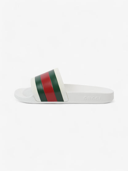 Gucci Gucci Slides White  / Green / Red Rubber EU 42 UK 8