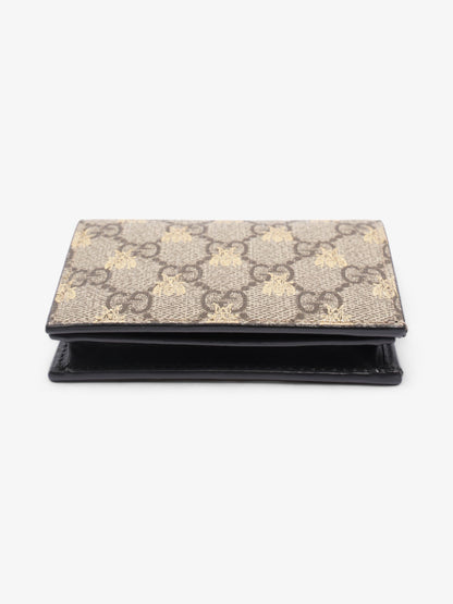 Gucci Card Case Wallet GG Supreme Bee Coated Canvas