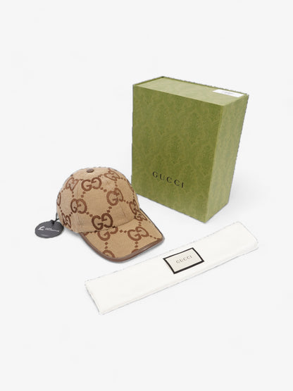 Gucci Jumbo GG Baseball Hat Camel / Ebony Cotton XS