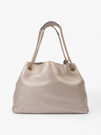 Gucci Soho Chain Tote Golden Beige Calfskin Leather Medium
