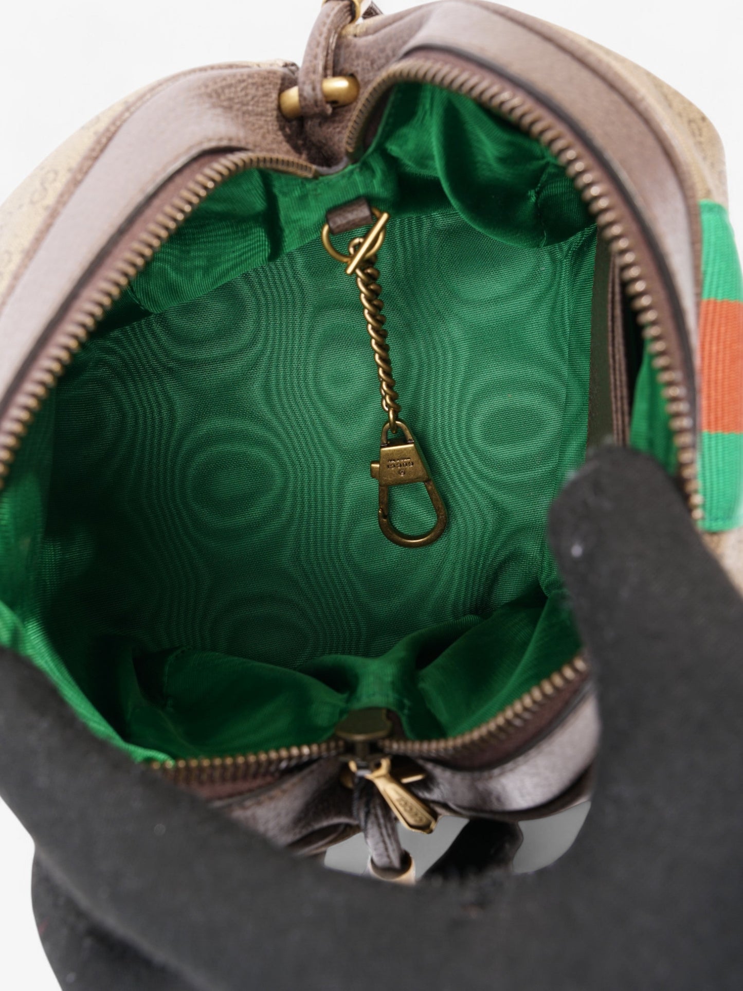 Gucci Web Butterfly New Candy Vintage GG Supreme / Green / Red Coated Canvas Mini