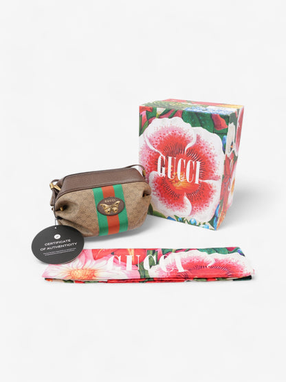 Gucci Web Butterfly New Candy Vintage GG Supreme / Green / Red Coated Canvas Mini